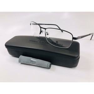 New Wide Guyz Black CAPONE Eyeglasses 61mm for The Stylish Large Man